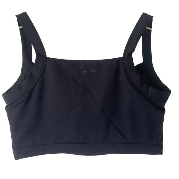 GIRLFRIEND Collective Black Julia Cowl Neck Bra Size Large - Picture 5 of 7